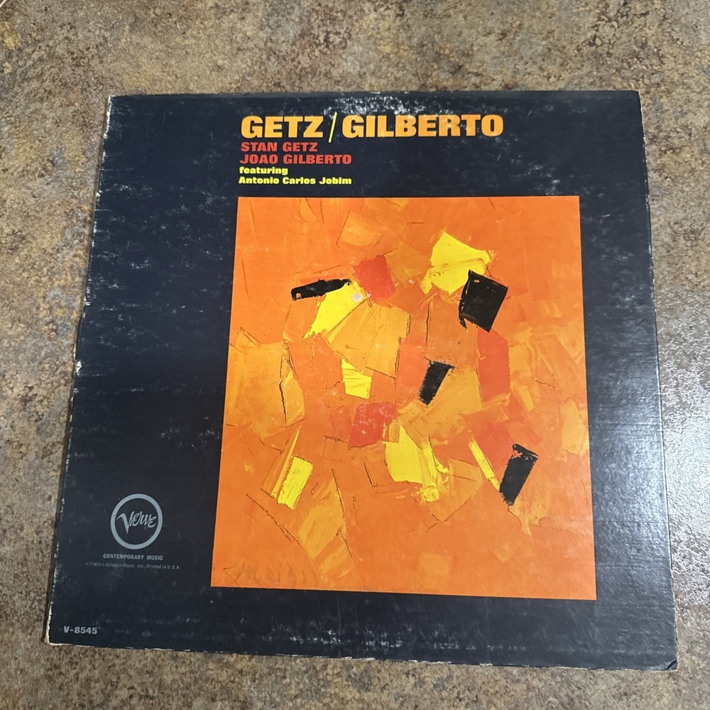 Getz/Gilberto STAN GETZ JOAO GILBERTO VINYL LP ALBUM 1965 VERVE RECORDS